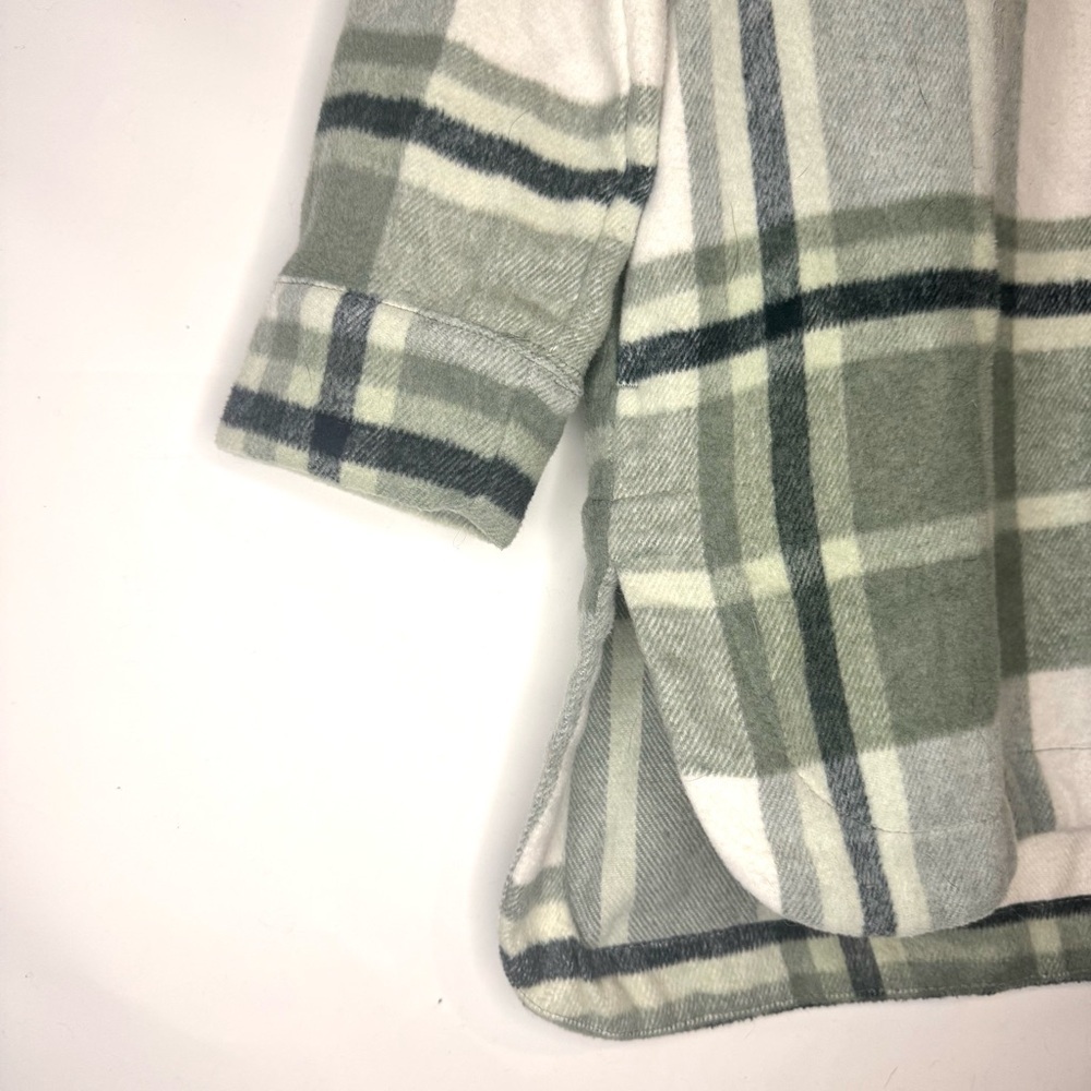 Banana Republic Green and White Plaid Utility Jacket - Picture 7 of 12